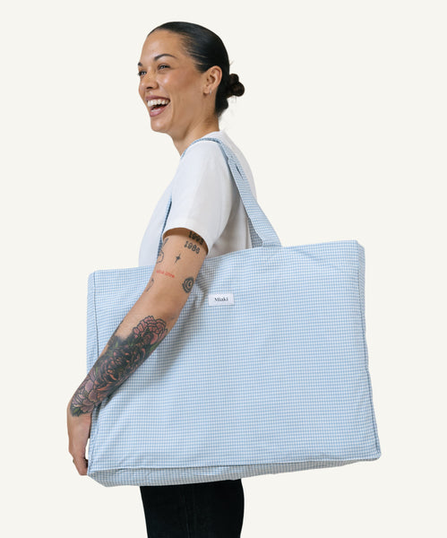 Check Beach Bag Miaki Swiss Made Womenswear