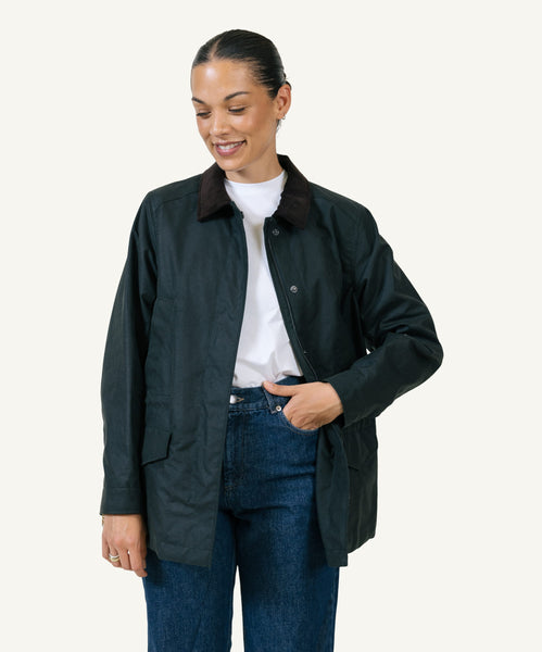 Waxed Field Jacket Miaki Swiss Made Womenswear