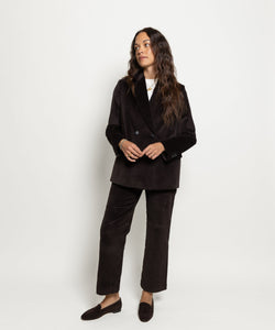 Corduroy Double Breast Blazer Miaki Swiss Made Womenswear