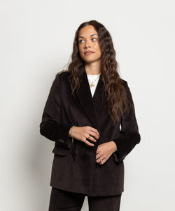 Corduroy Double Breast Blazer Miaki Swiss Made Womenswear