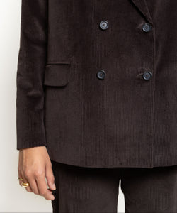 Corduroy Double Breast Blazer Miaki Swiss Made Womenswear