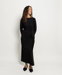 Long Sleeve Jersey Knot Dress Miaki Swiss Made Womenswear