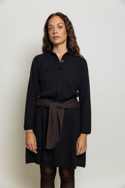 Knitted Polo Dress Miaki Swiss Made Womenswear