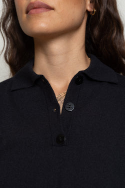 Knitted Polo Dress Miaki Swiss Made Womenswear