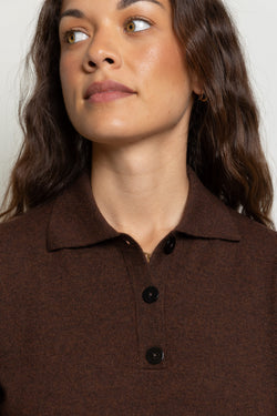Knitted Polo Dress Miaki Swiss Made Womenswear