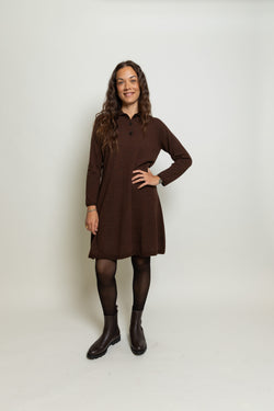 Knitted Polo Dress Miaki Swiss Made Womenswear