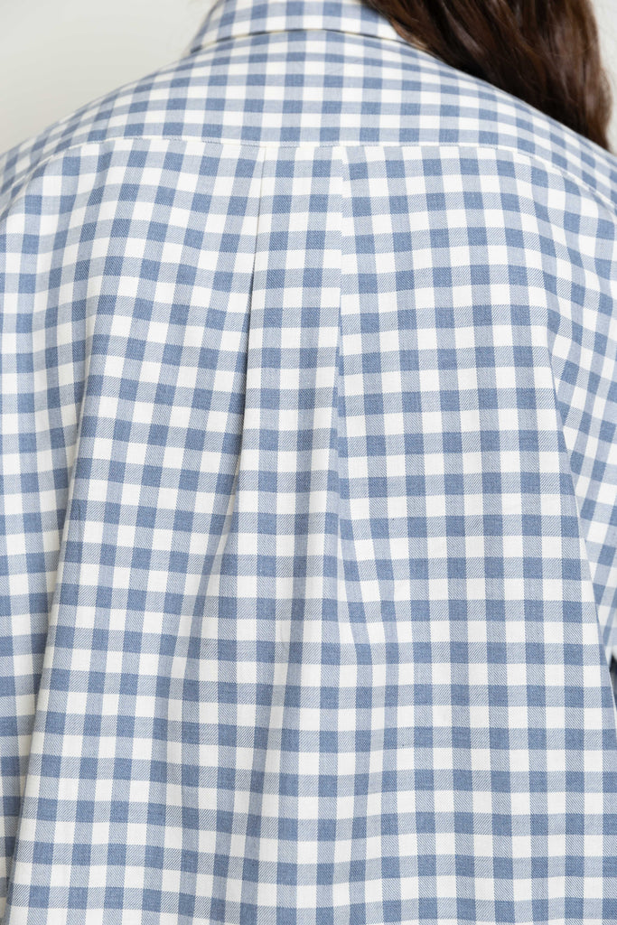 Relaxed Cotton Check Shirt Miaki Swiss Made Womenswear