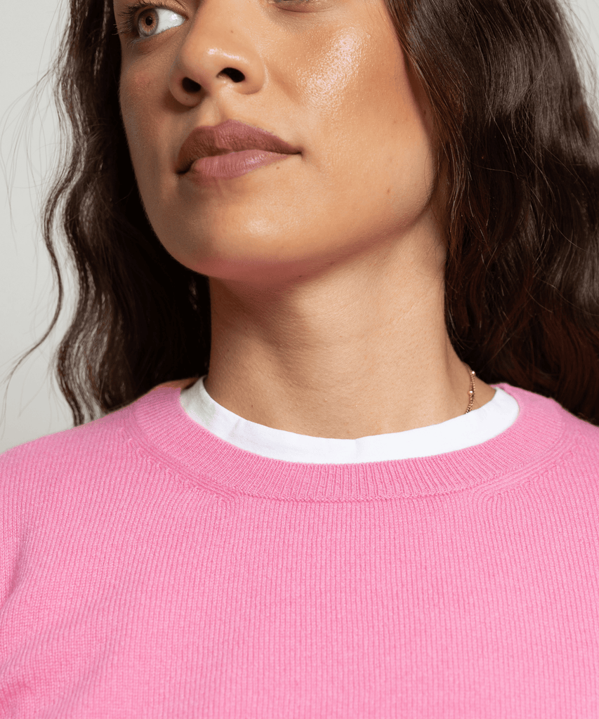 Classic Cashmere Roundneck Sweater Miaki Swiss Made Womenswear