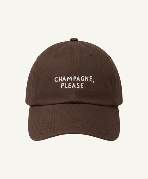 Brown / One Size Cotton Cap Champagne Miaki Swiss Made Womenswear