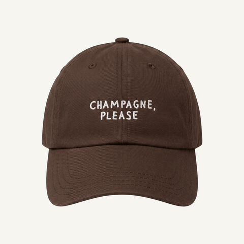 Brown / One Size Cotton Cap Champagne Miaki Swiss Made Womenswear