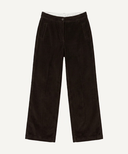 Dark Brown / 34 Portofino Corduroy Trousers Miaki Swiss Made Womenswear