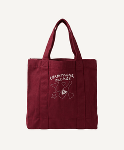 Bordeaux / One Size Champagne Canvas Tote Bag Miaki Swiss Made Womenswear