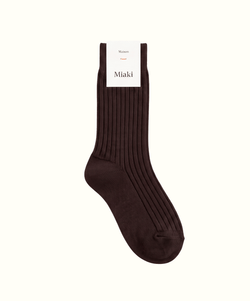 Brown / 36/38 Mountain Socks Miaki Swiss Made Womenswear