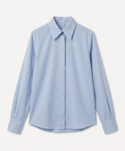 Light Blue / 34 Everyday Wool Flannel Shirt Miaki Swiss Made Womenswear