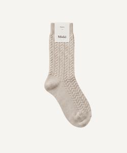 Beige / 36/38 Sparkle Socks Miaki Swiss Made Womenswear