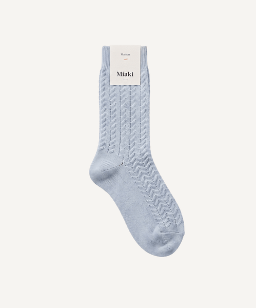 Light Blue / 36/38 Sparkle Socks Miaki Swiss Made Womenswear