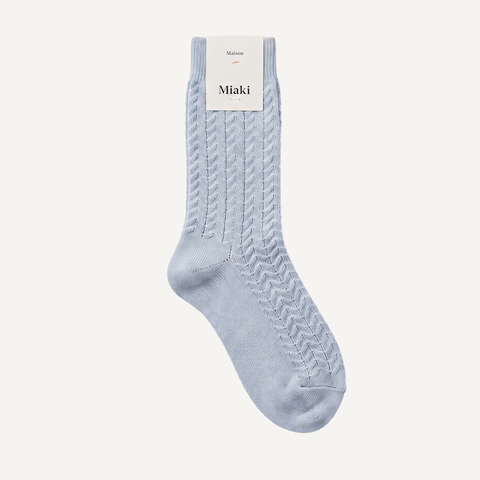 Light Blue / 36/38 Sparkle Socks Miaki Swiss Made Womenswear