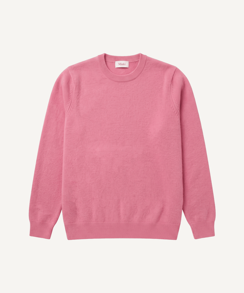 Pink / XS Classic Cashmere Roundneck Sweater Miaki Swiss Made Womenswear