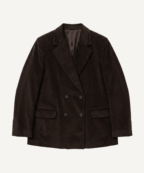 Corduroy Double Breast Blazer Miaki Swiss Made Womenswear