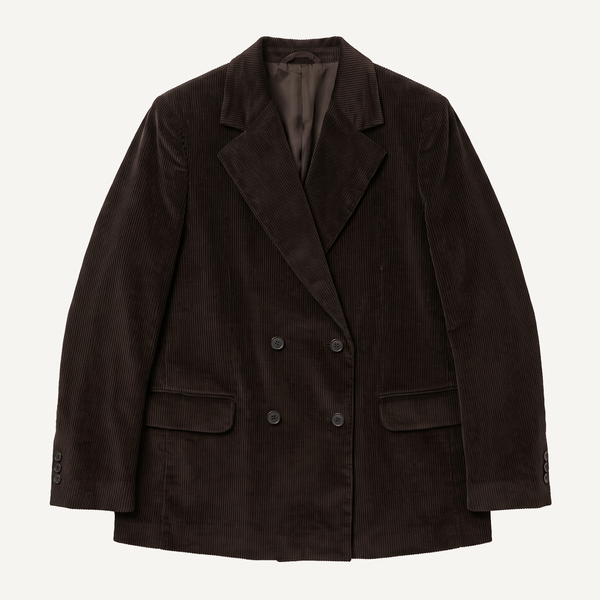 Corduroy Double Breast Blazer Miaki Swiss Made Womenswear