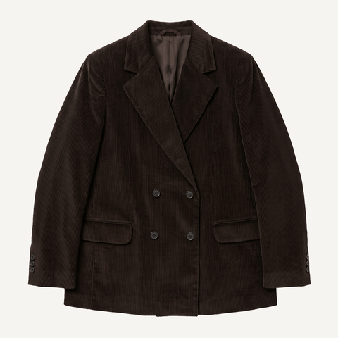 Corduroy Double Breast Blazer Miaki Swiss Made Womenswear