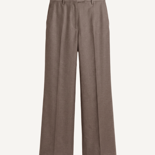 Wide Leg Flannel Trousers Miaki Swiss Made Womenswear