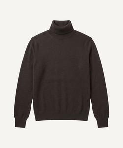 Deep Brown / XS Classic Cashmere Rollneck Sweater Miaki Swiss Made Womenswear