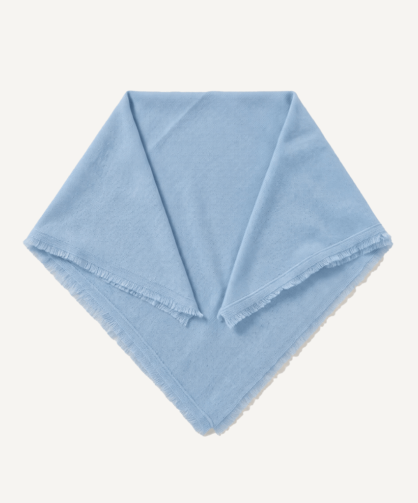 Light Blue / One Size Cashmere Carre Miaki Swiss Made Womenswear