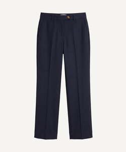 Navy / 34 Heavy Twill Signature Trousers Miaki Swiss Made Womenswear