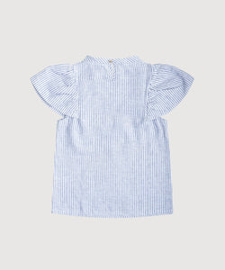 Butterfly Linen Stripe Top