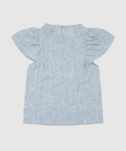Butterfly Linen Stripe Top