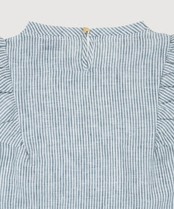 Butterfly Linen Stripe Top