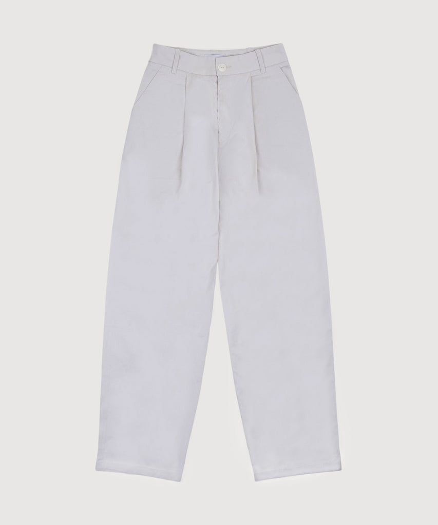 Pleated Light Cotton Trousers