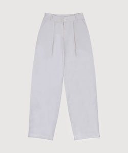 Pleated Light Cotton Trousers