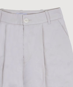Pleated Light Cotton Trousers