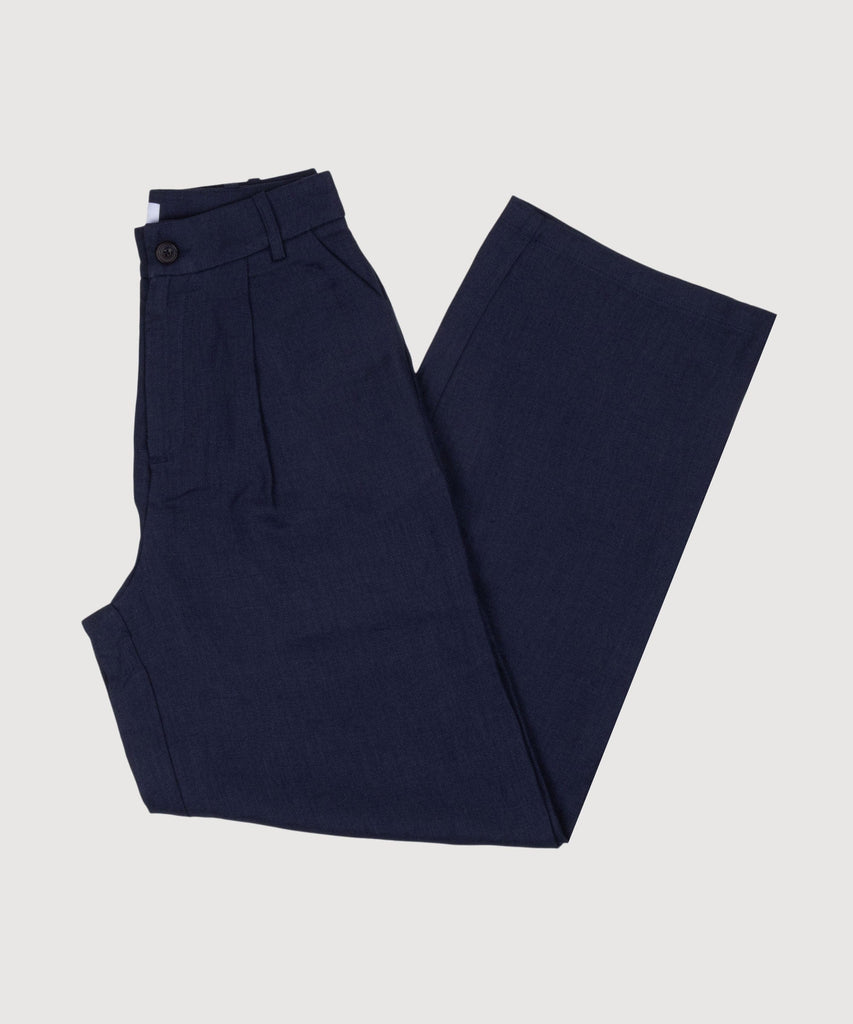 Pleated Linen Trousers