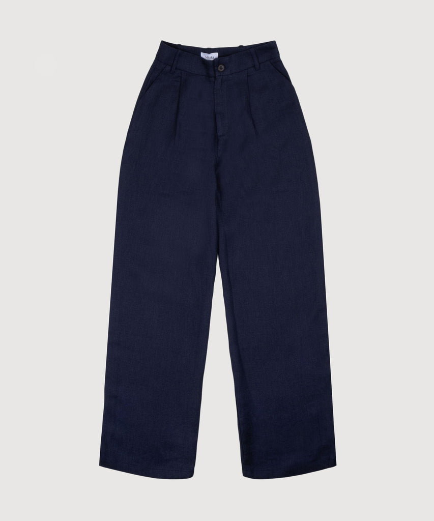 Pleated Linen Trousers