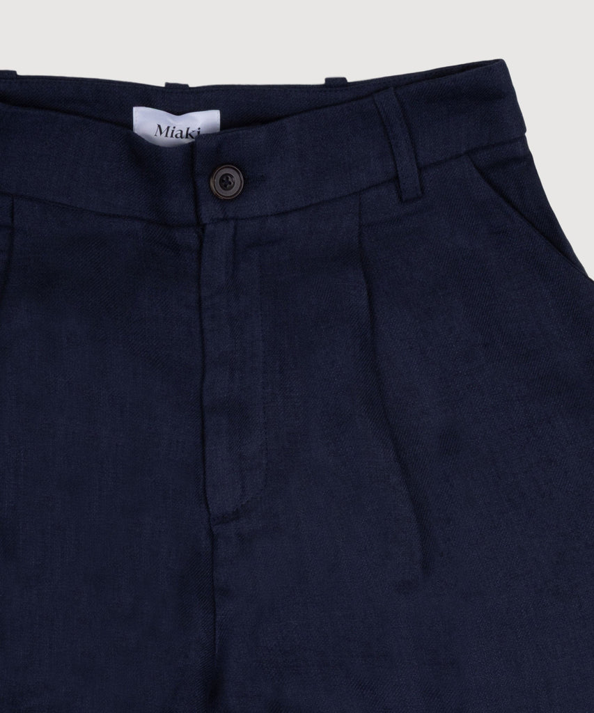 Pleated Linen Trousers