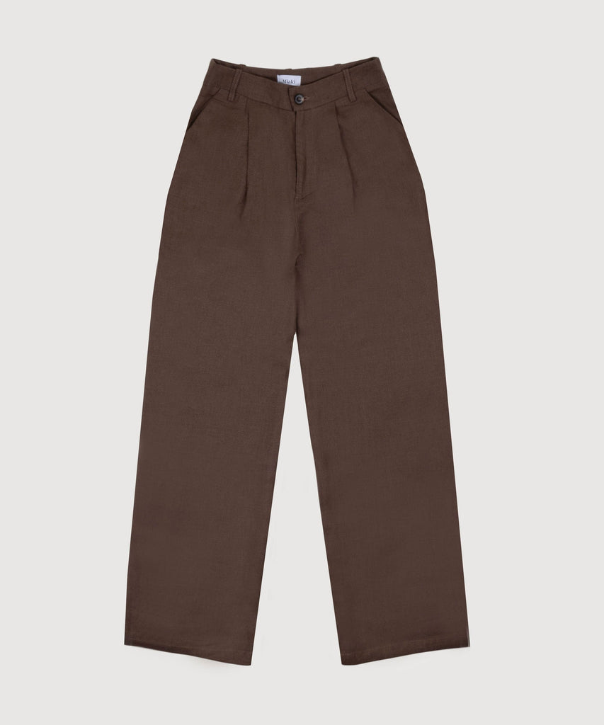 Pleated Linen Trousers