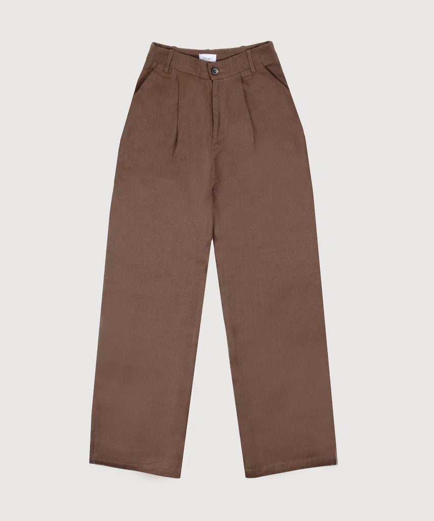 Pleated Linen Trousers