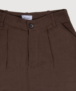 Pleated Linen Trousers