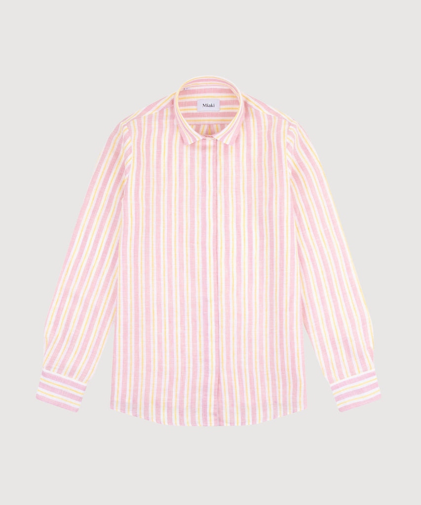 Striped Relaxed Linen Shirt