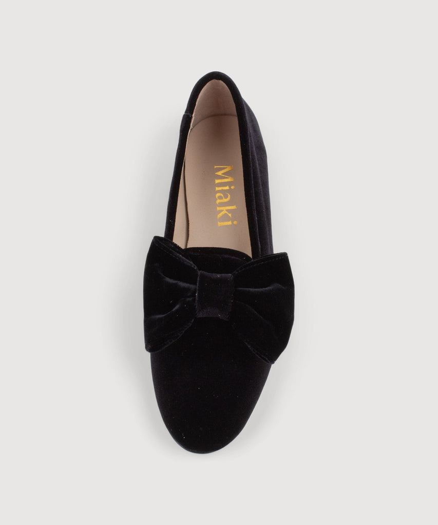 Velvet Bow Slipper Miaki Swiss Made Womenswear