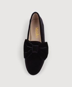 Velvet Bow Slipper Miaki Swiss Made Womenswear