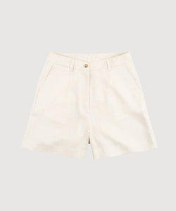 Sand / 34 Linen Shorts Miaki Swiss Made Womenswear