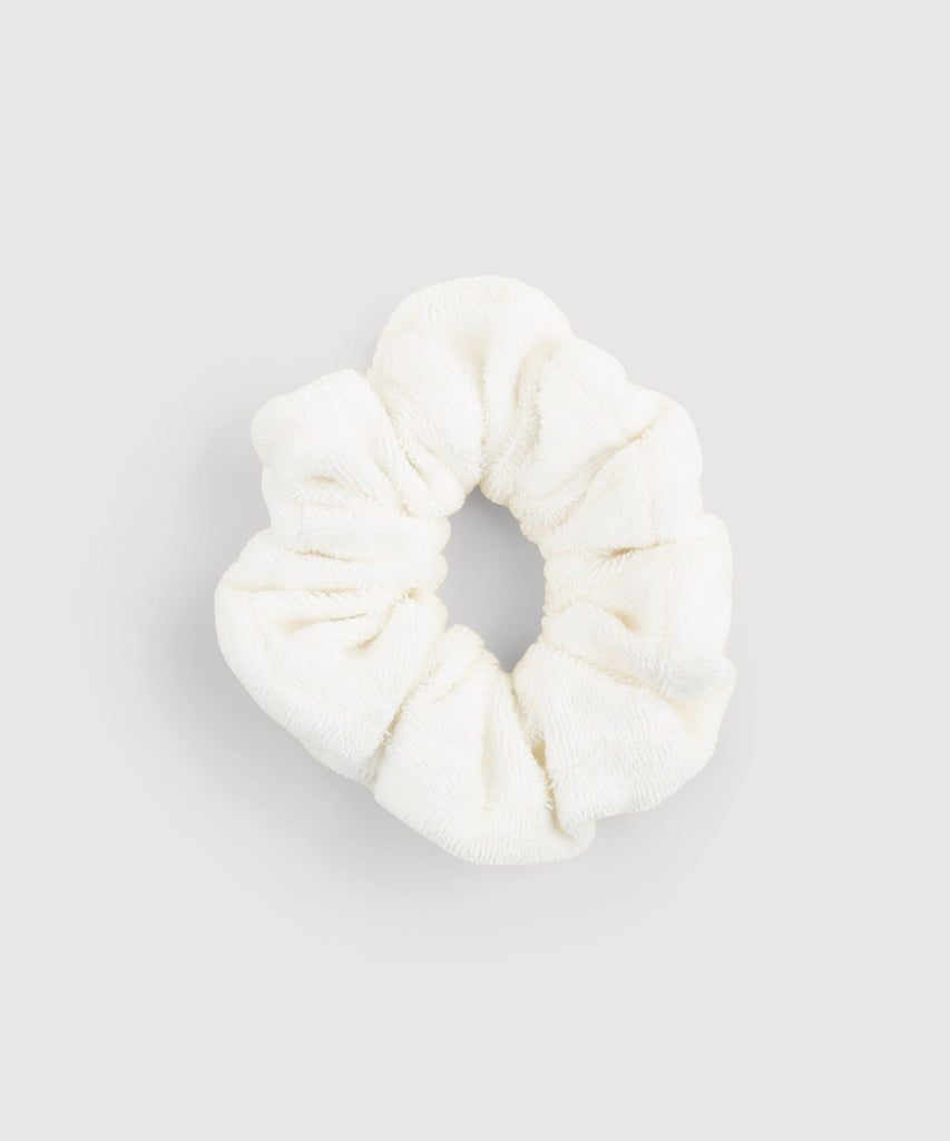 Ivory / One Size Terry Scrunchie Miaki Swiss Made Womenswear