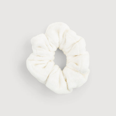 Ivory / One Size Terry Scrunchie Miaki Swiss Made Womenswear