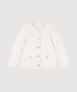 Long Tweed Blazer Miaki Swiss Made Womenswear