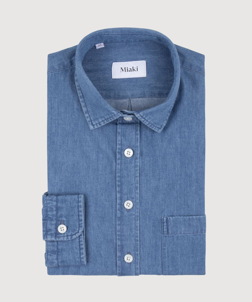 Relaxed Washed Chambray Shirt