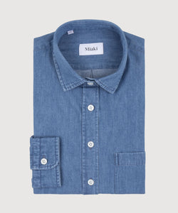 Relaxed Washed Chambray Shirt
